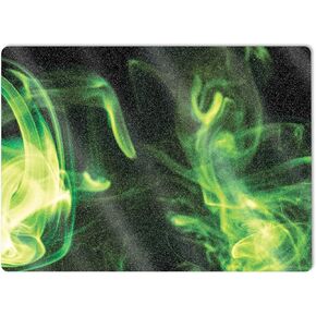 MightySkins Glossy Glitter Skin Compatible with Microsoft Surface Laptop 5 15" Full Wrap Kit - Green Mystic Flames | Protective, Durable High-Gloss Glitter Finish | Easy to Apply | Made in The USA