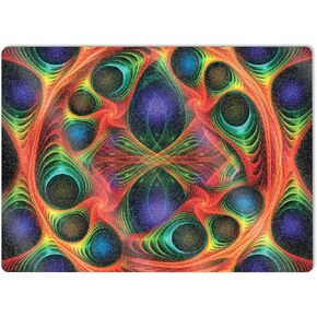 MightySkins Glossy Glitter Skin Compatible with Microsoft Surface Laptop 5 15" Full Wrap Kit - Fabric Fractal | Protective, Durable High-Gloss Glitter Finish | Easy to Apply | Made in The USA