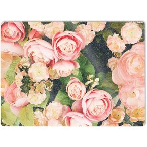 MightySkins Glossy Glitter Skin Compatible with Microsoft Surface Laptop 5 15" Full Wrap Kit - Faded Roses | Protective, Durable High-Gloss Glitter Finish | Easy to Apply | Made in The USA