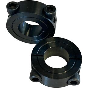 Split Axle Lock Collar 3/4 Inch Bore, Steel. (2 Pack).For Go Kart & Mini Bike Axles.