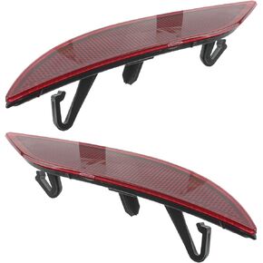 Rear Bumper Reflector Set Compatible with Chevy Malibu 2016-2022 Rear Left & Right Set of 2 Bumper Reflectors GM1185113 GM1184113 23174490 23174489