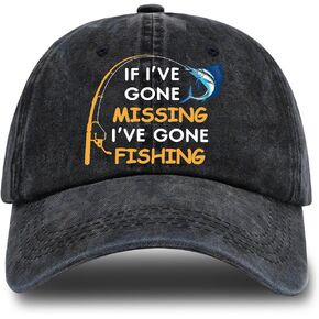 Fishing Adjustable Cotton Baseball Cap, Funny Trucker Hat Gift for Men Women Grandpa Dad Fishing Lover Fisherman
