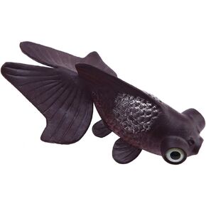 Zerodis Fish Tank Decoration, Artificial Silicone Funny Small Fish Design Shape Aquarium Water Tank Ornament Safe for Fish(Brown Goldfish)