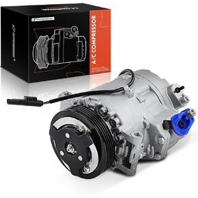 A-Premium A/C Compressor with A/C Clutch Compatible with BMW E70 Series X5 4.4L 4.8L 2007-2013, CSE717 Style