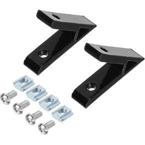 uxcell 2Set 45 Degree Angle Aluminum Profile Corner Bracket, Corner Brace Joint Connectors for 2020 Series with Bolts Nuts (Black)