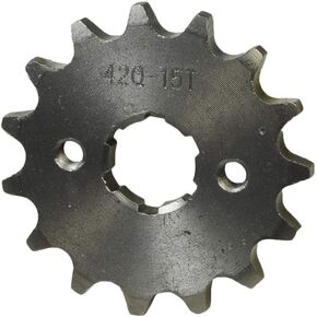 AlveyTech #420 Chain - 15 Tooth Front Sprocket for 50cc, 110cc, 125cc, & 140cc Pit Dirt Bikes & ATVs with 20 mm Shaft