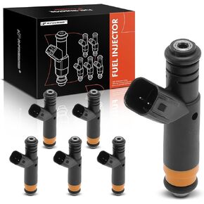 A-Premium Fuel Injectors Set of 6 Compatible with Ford Mustang 1999 2000 3.8L, Replace# YR3Z9F593BA, YR3Z9F593AB
