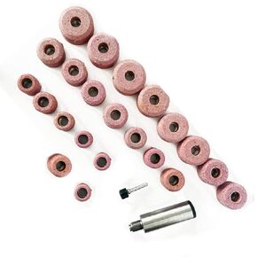 SIOUX VALVE SEAT PINK GRINDING WHEELS SET 24 PCS STONE HOLDER STAR DRIVE 11/16"