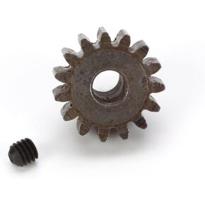 Robinson Racing 1215 Extra Hard High Carbon Steel Motor Pinion Gear, 5Mm Bore, 1.0 Mod Pitch, 15 Tooth, Brown
