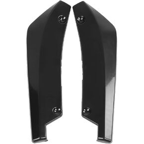 for Rear Diffuser c7 Bumper Lip, 1 Pair of Universal Spoiler Rear Bumper Canards Lip Canard ABS Plastic Car Modified Diffuser Splitter Fins Car Body Spoiler(Black)