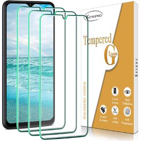 Kesuwe [3-Pack] Screen Protector for Samsung Galaxy A12 Tempered Glass, 9H Hardness, Anti Scratch, Bubble Free, Easy to Install, Case Friendly
