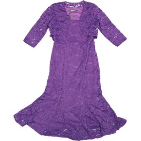 Allegra K Evening Lace Dress for Women's 2 Pieces Outfits Wedding Guest Sleeveless Dresses