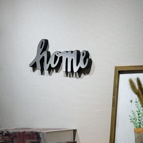 COLLECTIVE HOME - Mirrored Letters Sign, Decorative Acrylic Blocks, Freestanding Wood Tabletop Signs, Hanging Wall Decor, Decorative Word Signs (Home)