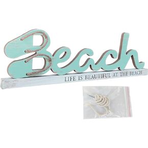 Beach Sign Decoration - Hang or stand for Beach decor charm at home