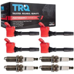 TRQ Ignition Coils & Spark Plugs Compatible with 2015-2019 Audi 2015-2017 Volkswagen