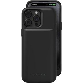 mophie Juice Pack iPhone 15 Pro Battery Case - Legendary Power & Protection - Up to 50% Extra Battery, 6ft Drop Safety, Eco-Friendly Design, Black