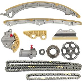Autoround Engine Timing Chain Kit Fit for Honda Civic 2012-2015/ Accord 2008-2012/ CR-V/Crosstour, Acura TSX/ILX 4Cyl 2.4L Only w/Chain Guide, Sprocket, Tensioner