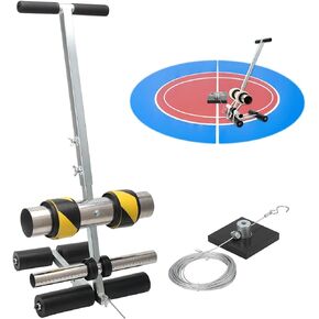 Court Line Tape Machine Hand Pushed Floor Tape Applicator Playing Field Line Striping Machines Basketball Court Stencil Kit Width Adjustable Can Draw The Lines and Circles You Want