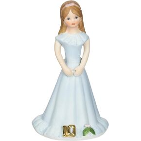 ENESCO Growing Up Girls “Brunette Age 10" Porcelain Figurine, 5.5"