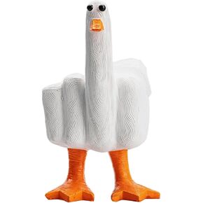 مضحك بطة صغيرة الراتنج تمثال زخرفة زخرفة، لطيف إصبع بطة تمثال، إصبع بطة صغيرة الراتنج الحرفية الديكور تمثال النحت، للمنزل مكتب مكتب هدية هووسورمينغ in Kuwait