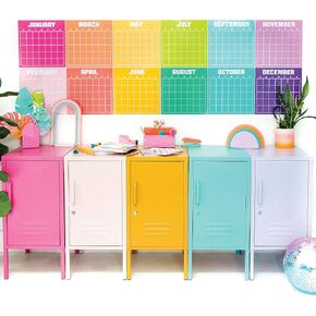 C.R. Gibson Kailo Chic Acrylic Rainbow Dry Erase Wall Memo Board (AWMB-25360)