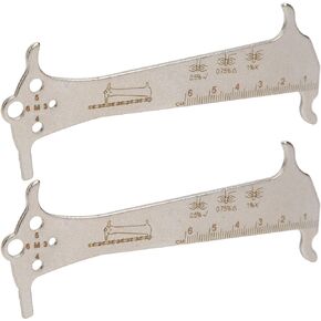 Bike Bicycle Chain Wear Indicator Tool Chain Checker for Shimano Sram KMC and All Others Chains(2pcs)