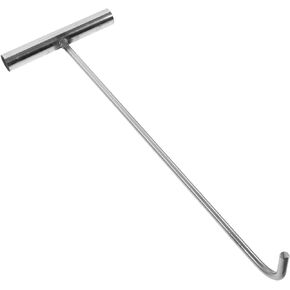 T-Hook Water Meter Key Hand to Mind Manhole Cover Drain Cover Lifting Tool, T Nut Hook Tool Heavy Duty Ceiling Hooks Heavy-Duty Hook Stainless Steel Jack Vault Door Vault Lid Hooks
