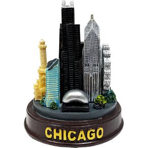 Chicago Statue, Chicago Skyline Statue Paperweight, Chicago Buildings