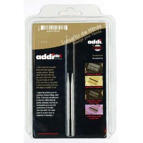 addi Click Interchangeable Knitting Needle Tips Short Rocket Lace Set 3.25 inch (8cm) US 08 (5.0mm)