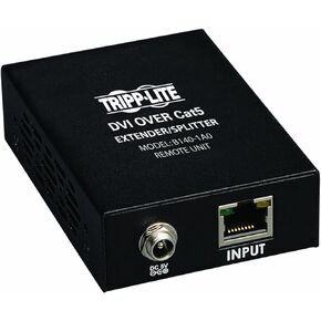 Tripp Lite DVI over Cat5 / Cat6 Extender, Extended Range Video Receiver 1920x1080 at 60Hz(B140-1A0),Black