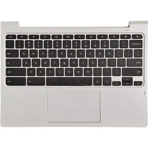 Replacement for Lenovo 11" C330 Chromebook Laptop Upper Case Palmrest Keyboard Touchpad Assembly Part 5CB0S72816 Top Cover White
