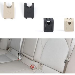 for Toyota Camry Car Rear Child Seat Fixing ISOFix Cover Hook ISOFIX Cover Child Restraint for Toyota Avalon 73717-07010 (Model A Beige)
