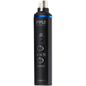 Pyle Microphone XLR-to-USB Signal Adapter - Universal Plug and Play XLR Mic to PC Adaptor for Digital Recording w/ Mix Audio Control, +48V Phantom Power, Headphone Volume, USB Cable