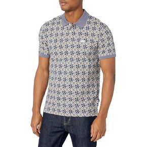 GUESS Men's Short Sleeve AOP Polo