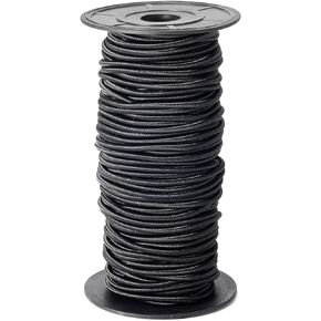 100ft 1/8 Inch Shock Cord - 100% Elastic - Dacron Polyester Marine Grade Bungee Rope for DIY Projects, Tie Downs, Kayak, Elastic Cord for Commercial Uses (1/8 inch, 100ft)