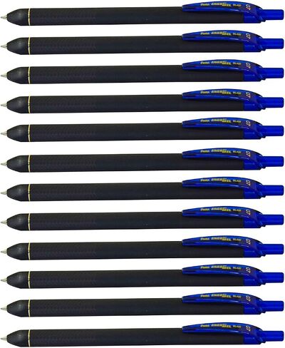 Pentel EnerGel Kuro Liquid Gel Pen, (0.7mm) Medium line, Black Ink, 12 Pack (BL437R1-A) in Saudi Arabia