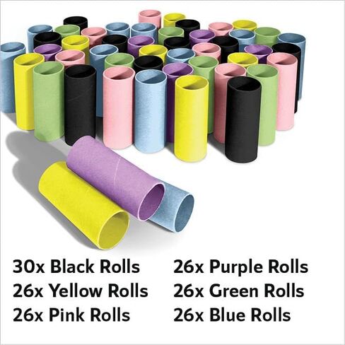 منتجات Upper Midland 160 قطعة من أنابيب الورق المقوى الأبيض للحرف اليدوية - لفات ورق تواليت بيضاء سميكة مقاس 8.875 سم × 3.81 سم للفصول الدراسية والمشروعات والأعمال اليدوية والفنون والحرف اليدوية... (أبيض) in Kuwait