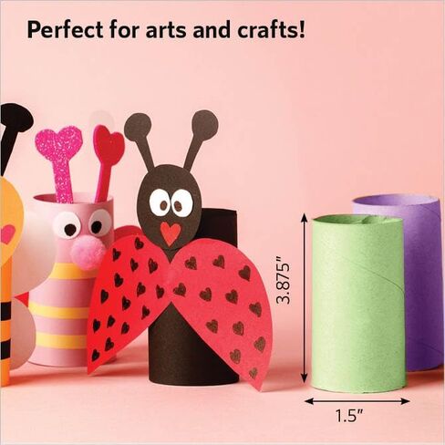 منتجات Upper Midland 160 قطعة من أنابيب الورق المقوى الأبيض للحرف اليدوية - لفات ورق تواليت بيضاء سميكة مقاس 8.875 سم × 3.81 سم للفصول الدراسية والمشروعات والأعمال اليدوية والفنون والحرف اليدوية... (أبيض) in Kuwait