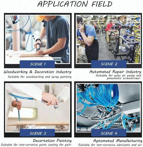 أنابيب هوائية 1/8 بوصة أنبوب OD PU أنبوب خرطوم هواء من البولي يوريثين لتركيب ضاغط الهواء أو نقل السوائل (أزرق 16.4 قدم) in Kuwait