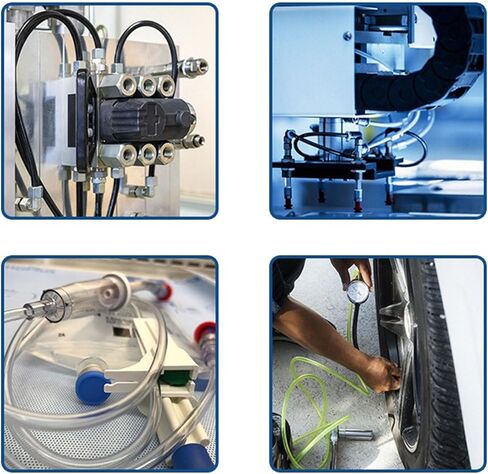 أنابيب هوائية 1/8 بوصة أنبوب OD PU أنبوب خرطوم هواء من البولي يوريثين لتركيب ضاغط الهواء أو نقل السوائل (أزرق 16.4 قدم) in Kuwait