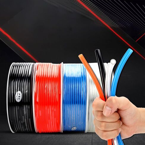 أنابيب هوائية 1/8 بوصة أنبوب OD PU أنبوب خرطوم هواء من البولي يوريثين لتركيب ضاغط الهواء أو نقل السوائل (أزرق 16.4 قدم) in Kuwait