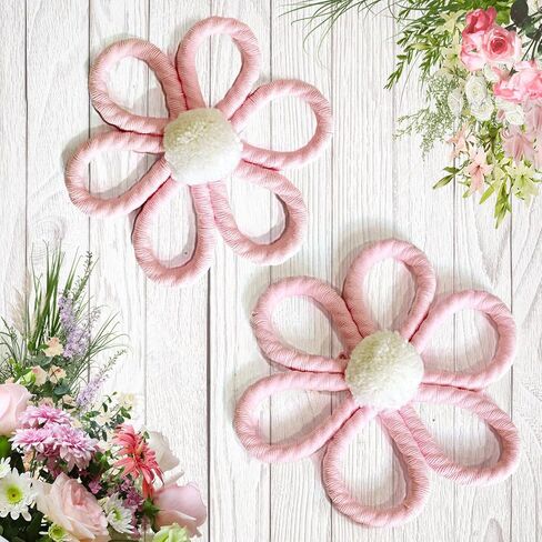 ديكور حائط على شكل زهرة الأقحوان من Ereniko Boho لغرفة نوم الفتيات وغرفة الأطفال وغرفة المعيشة وغرفة المعيشة in Kuwait