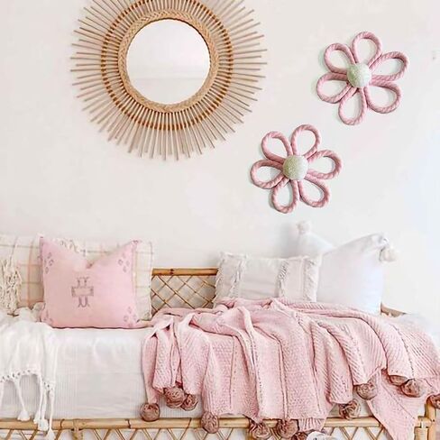 ديكور حائط على شكل زهرة الأقحوان من Ereniko Boho لغرفة نوم الفتيات وغرفة الأطفال وغرفة المعيشة وغرفة المعيشة in Kuwait