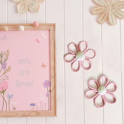 ديكور حائط على شكل زهرة الأقحوان من Ereniko Boho لغرفة نوم الفتيات وغرفة الأطفال وغرفة المعيشة وغرفة المعيشة in Kuwait