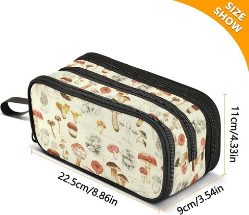 Fisyme Western Desert Cowboy Pencil Case Large Capacity Pen Box Makeup Pouch Holder Organizer Stationery Bag for School Office College Traval Adults in Kuwait