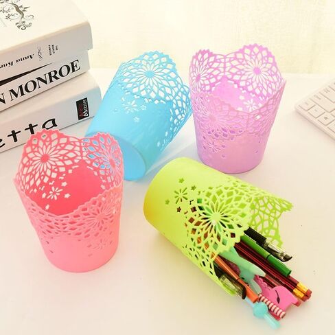 Pencil Pen Holder Cup Set, Colorful Cute Pencil Holders Desktop Office Storage Organizer for School Classroom Home Office Desktop Decor in Kuwait