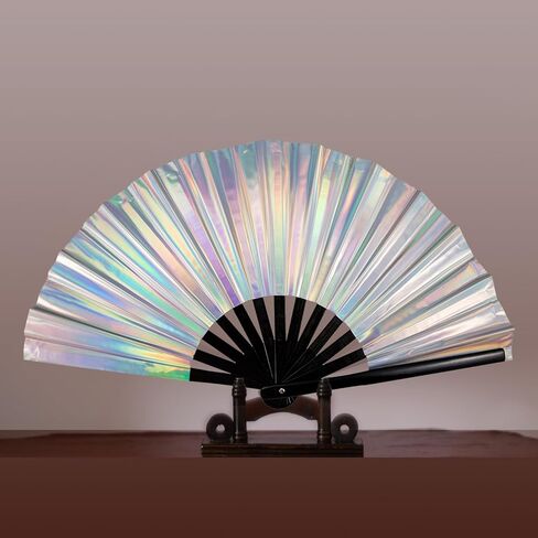 مروحة يدوية قابلة للطي، مروحة عصر النهضة، مروحة يد كبيرة، مروحة يدوية قابلة للطي، مروحة المهرجانات، مروحة يد ليزر فضية، مراوح يد حرفية، مروحة يدوية مراوح كبيرة قابلة للطي لمهرجان موسيقى حفلات الهالوين in Kuwait