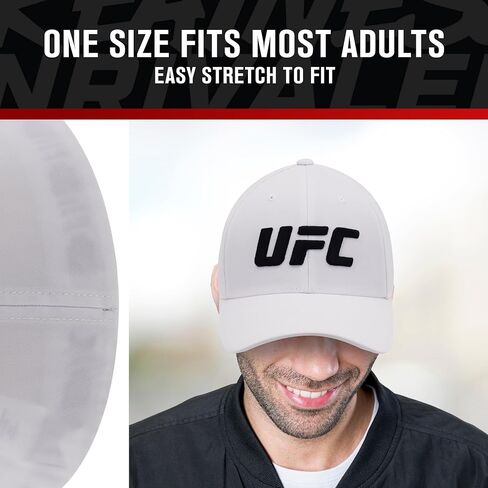 Concept One UFC Baseball Hat, 6 Panel Adult Flex Fit Active Cap with Curved Brim in Saudi Arabia