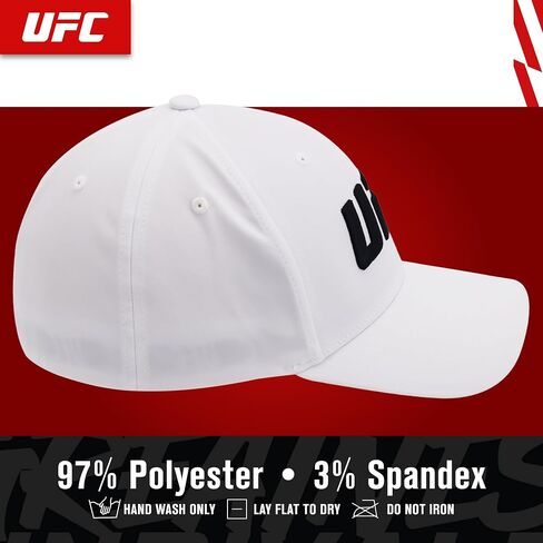 Concept One UFC Baseball Hat, 6 Panel Adult Flex Fit Active Cap with Curved Brim in Saudi Arabia