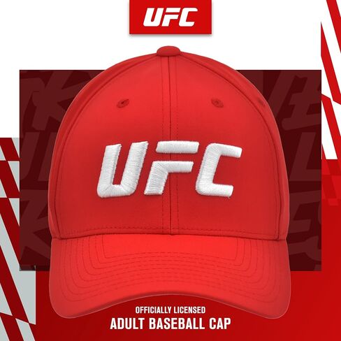 Concept One UFC Baseball Hat, 6 Panel Adult Flex Fit Active Cap with Curved Brim in Saudi Arabia